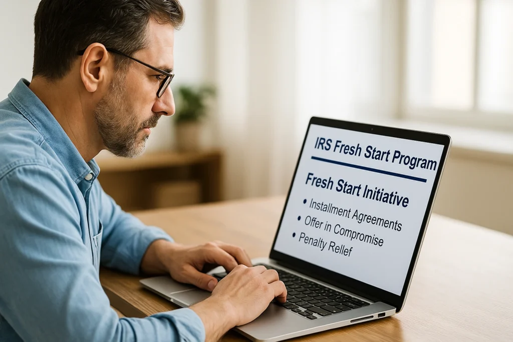 IRS fresh start