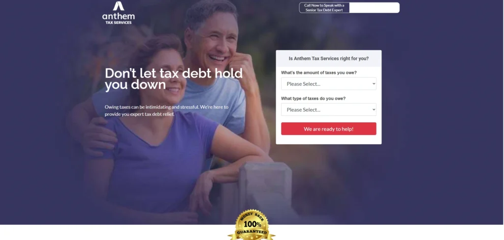 Anthem tax services home page