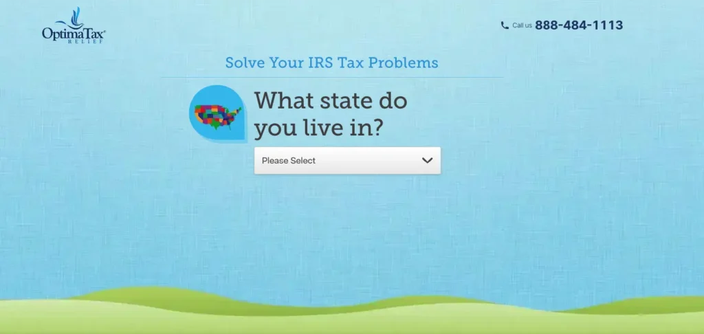 Optima_Tax_relief_home_page